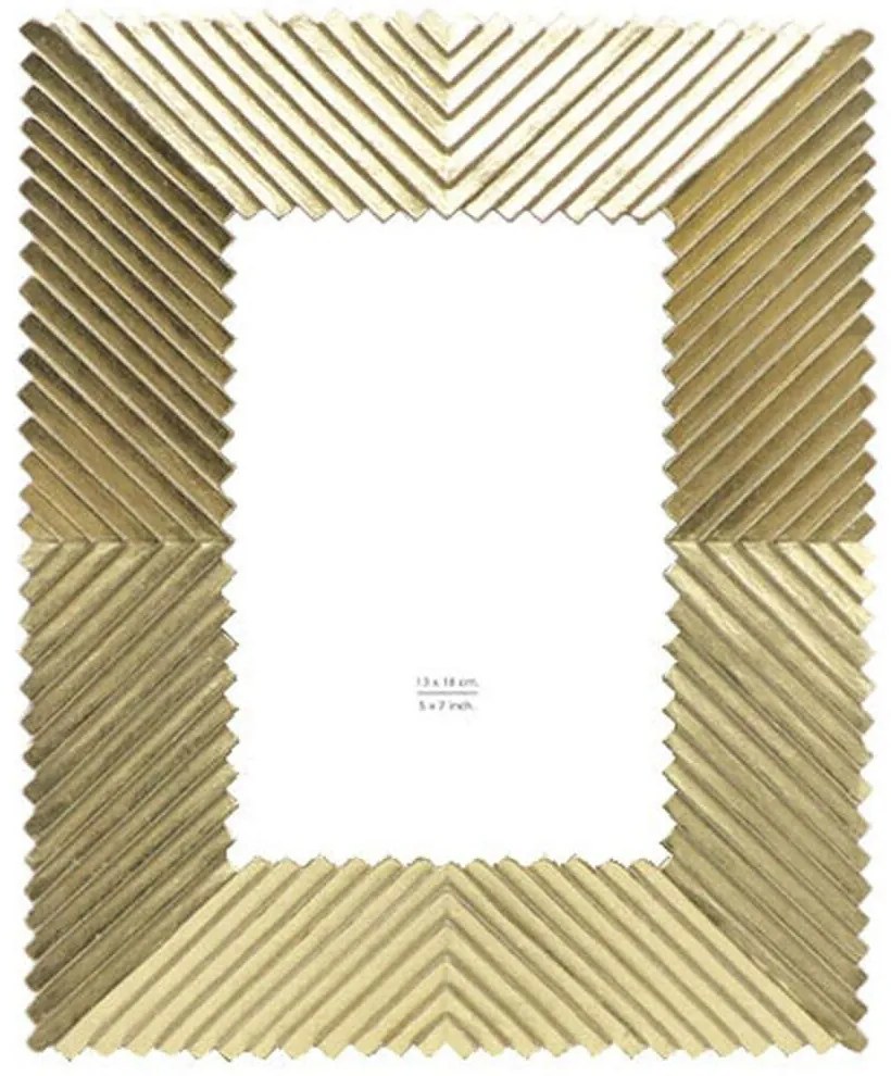 Κορνίζα Cadan 031137 13x18cm Gold Glass,Polyresin