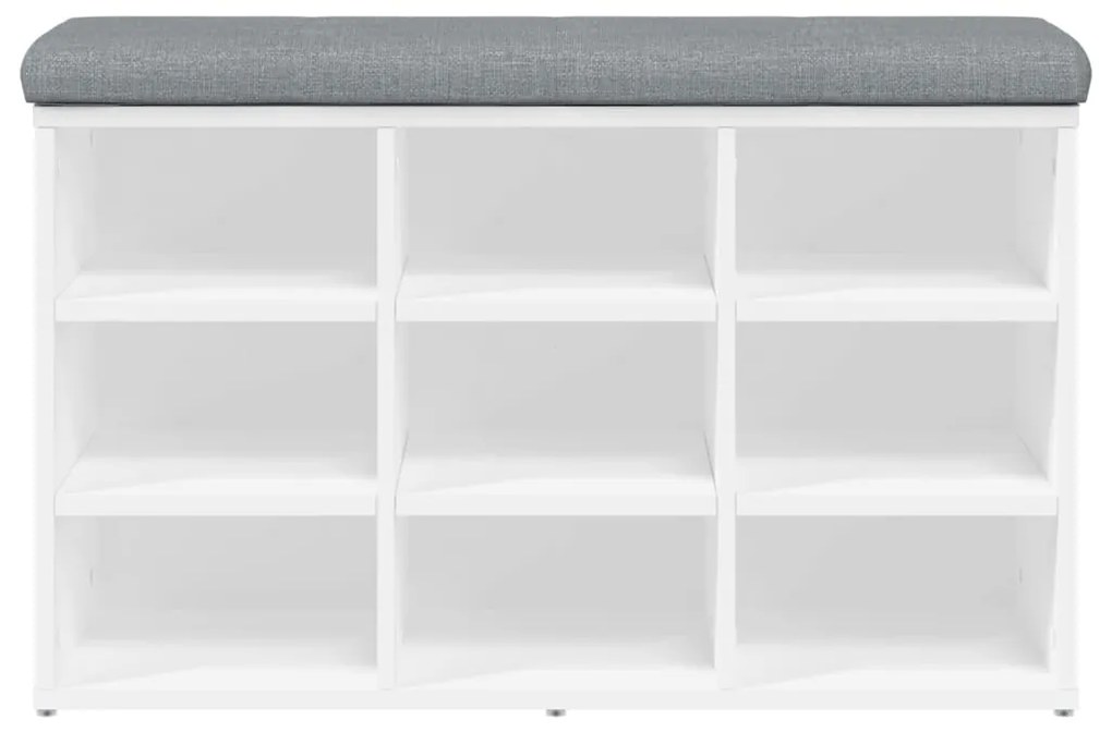 vidaXL Παπουτσοθήκη Λευκή 82 x 32 x 50 εκ. από Επεξεργασμένο Ξύλο