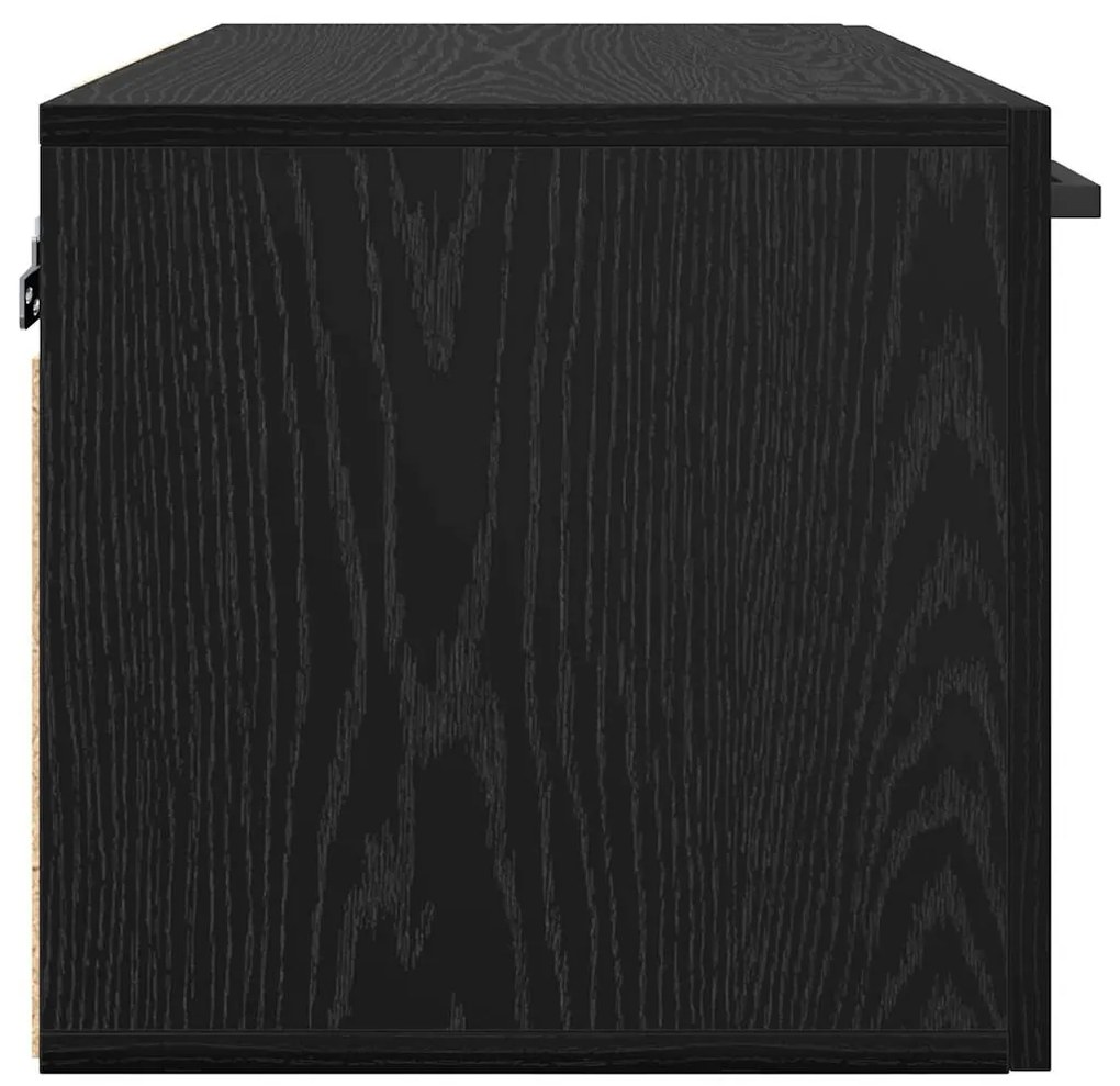 vidaXL Ντουλάπα Τοίχου Μαύρη δρυς 60 x 36.5 x 35 cm Επεξεργασμένο ξύλο