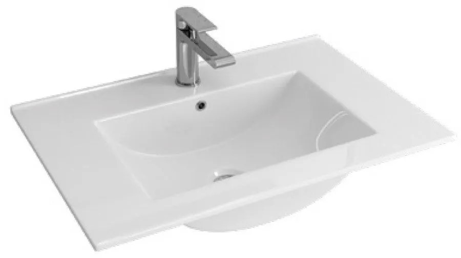 KARAG LT 7506 Νιπτήρας Επίπλου Λευκό Πορσελάνη 75x46x17cm