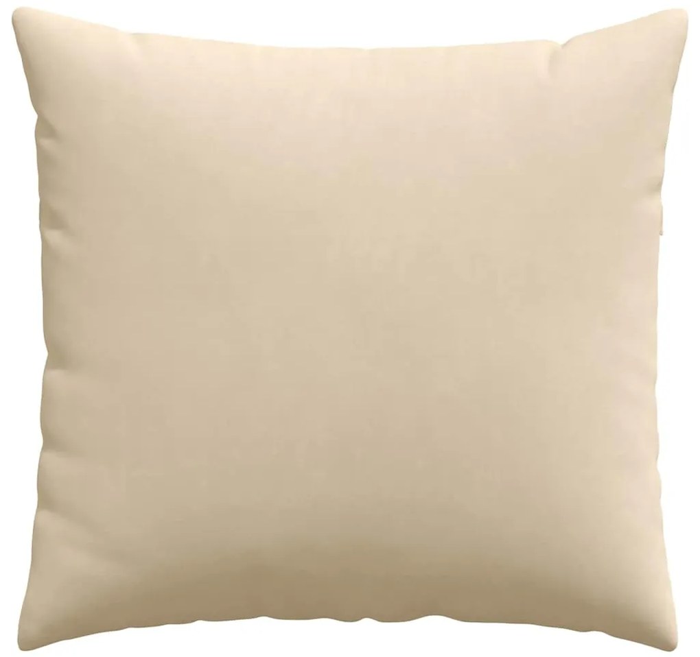 vidaXL Μαξιλάρι Καναπέ 2 pcs Κρεμ 45 x 45 cm ύφασμα