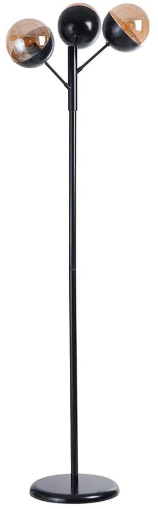 Φωτιστικό Δαπέδου 534LUN5491 48x163cm 3xE27 40W Black-Honey Opviq