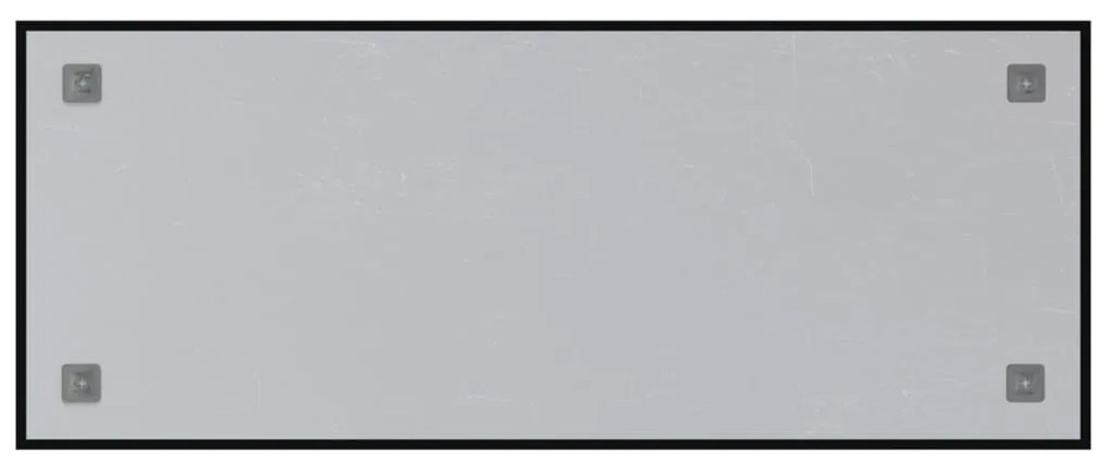 vidaXL Πίνακας Επιτοίχιος Μαγνητικός Μαύρος 100 x 40 εκ. Ψημένο Γυαλί