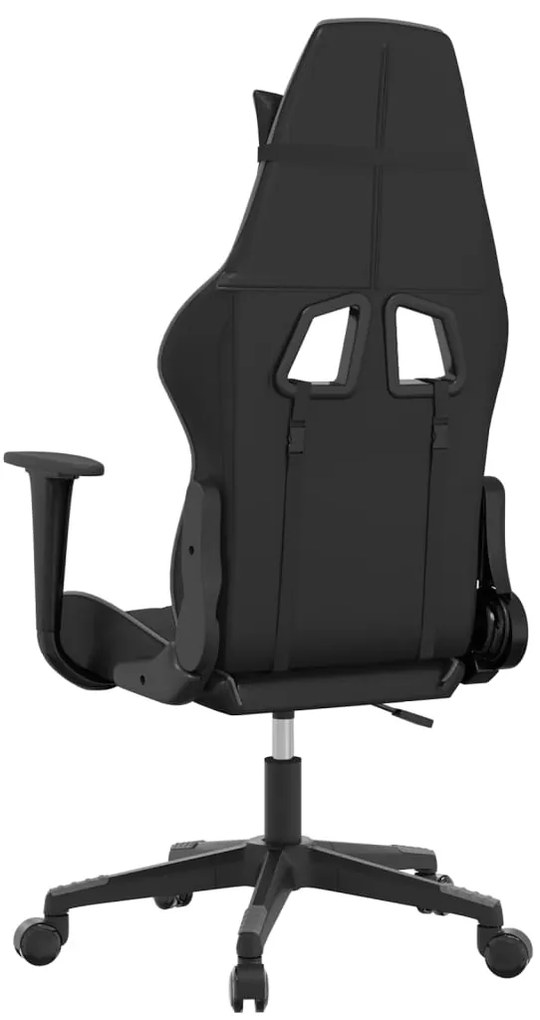 vidaXL Καρέκλα Gaming Μαύρο/Γκρι από Συνθετικό Δέρμα