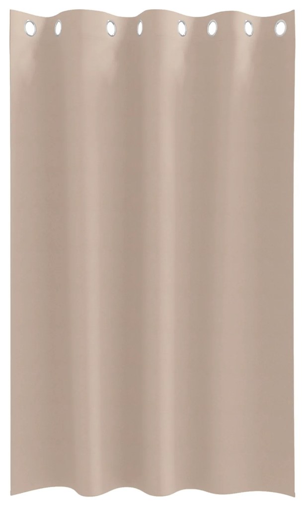 vidaXL Κουρτίνες με κουρτίνες 2 pcs Taupe 175 x 140 εκ. Πολυεστέρας