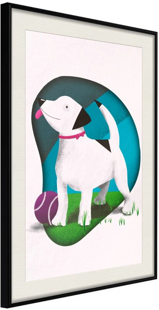 Αφίσα - Dog's Dream - 30x45 - Μαύρο - Με πασπαρτού