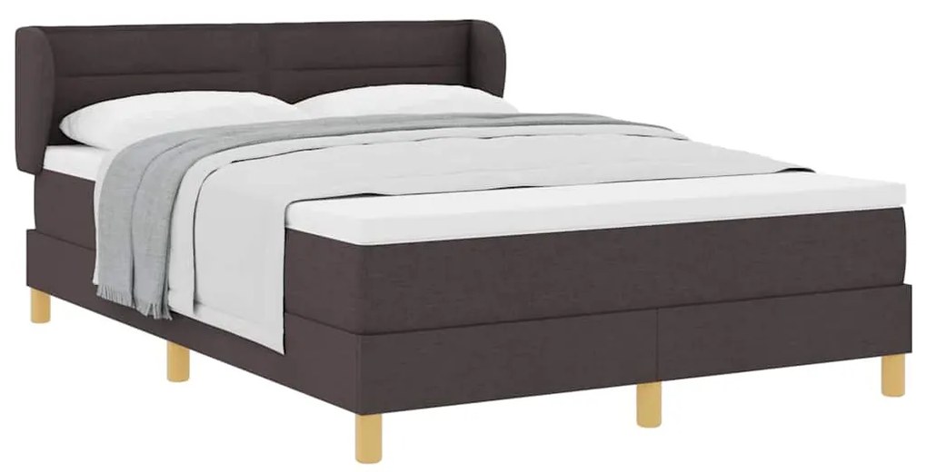 vidaXL Κρεβάτι με Ελατήρια και Στρώμα Κρεμ 90x200 εκ Υφασμα με στρώμα