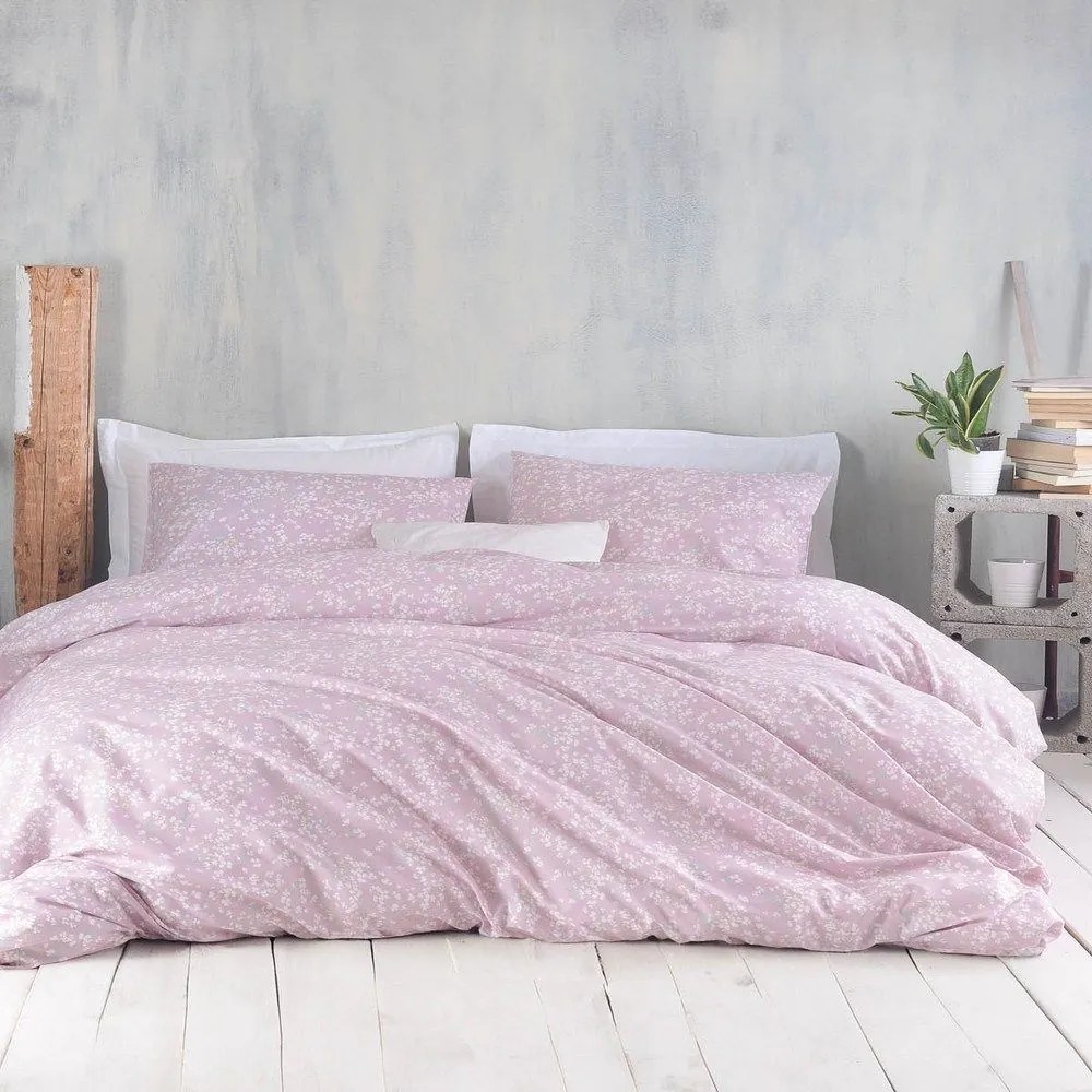 Σεντόνια Harpia (Σετ 3τμχ) Pink Ρυθμός Ημίδιπλο 160x260cm 100% Βαμβάκι