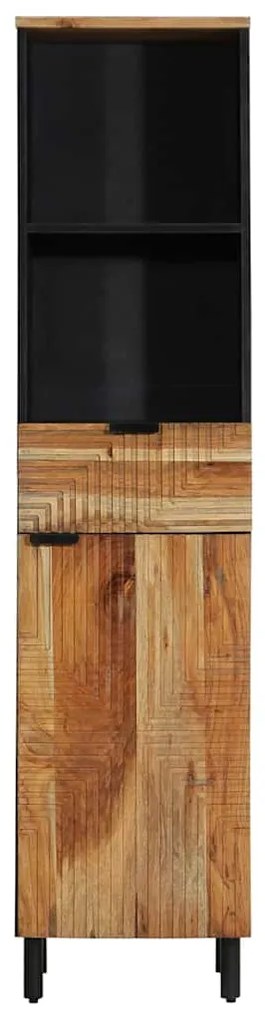 vidaXL Ντουλάπι Μπάνιου Καφέ 38 x 33 x 160 εκ. Μασίφ ξύλο ακακίας