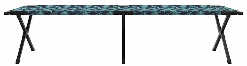 vidaXL Αναδιπλούμενο Κρεβάτι Κάμπινγκ Φύλλο Δάσος 210 x 80 x 46 εκ.