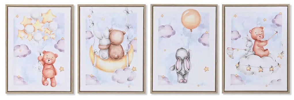 Καμβάς Home ESPRIT πολυστερίνη Καμβάς 30 x 2 x 40 cm