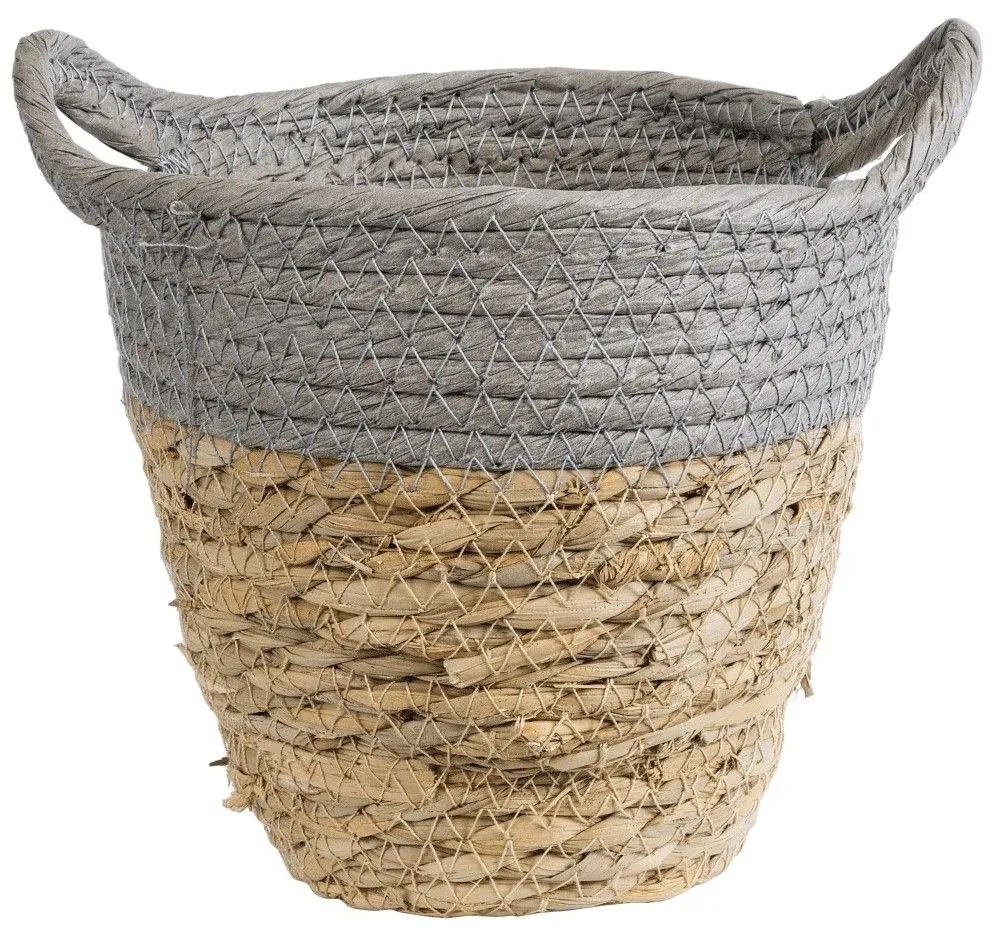 Κασπώ Syros 20570 Φ17x16cm Beige-Grey GloboStar Rope