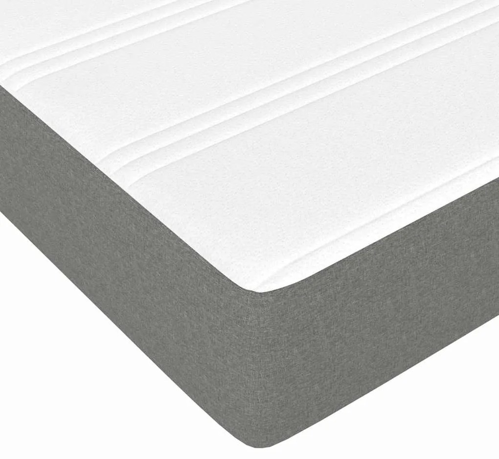 vidaXL Στρώμα με Pocket Springs Σκούρο Γκρι 120x190x20 εκ. Υφασμάτινο