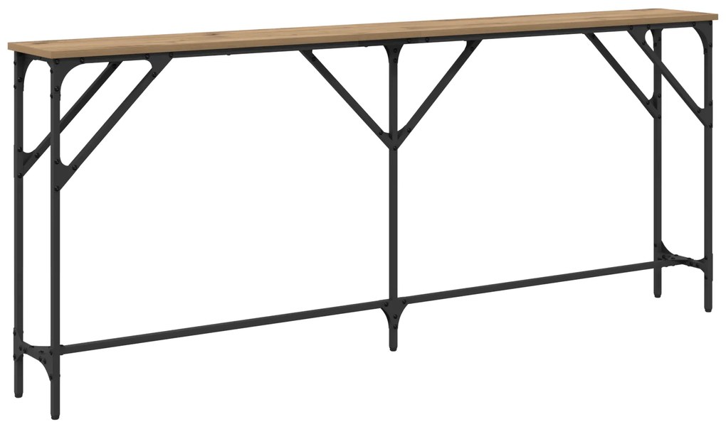 vidaXL Κονσόλα Δρυός 180x23x75 εκ. Τεχνικώς Επεξεργασμένο Ξύλο