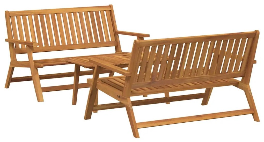 vidaXL Σετ Εξωτερικής Τραπέζης 3 pcs Καφέ Μασίφ ξύλο ακακίας