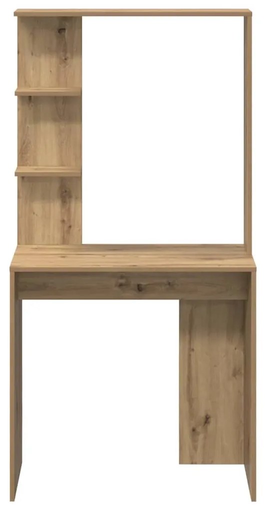vidaXL Γραφείο artisan δρυς 78.5 x 37 x 154.5 εκ Επεξεργασμένο ξύλο