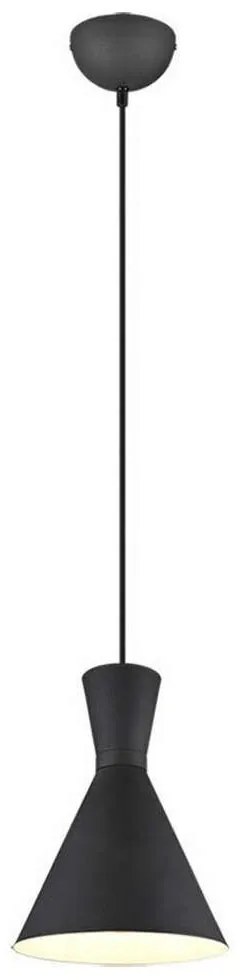 Φωτιστικό Οροφής Enzo R30781032 1xE27 28W Φ20cm 150cm Black Mat RL Lighting Metal
