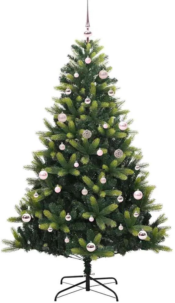 vidaXL Τεχνητό Χριστουγεννιάτικο Δέντρο με Συρταρωτές Βαθμίδες 150 LED
