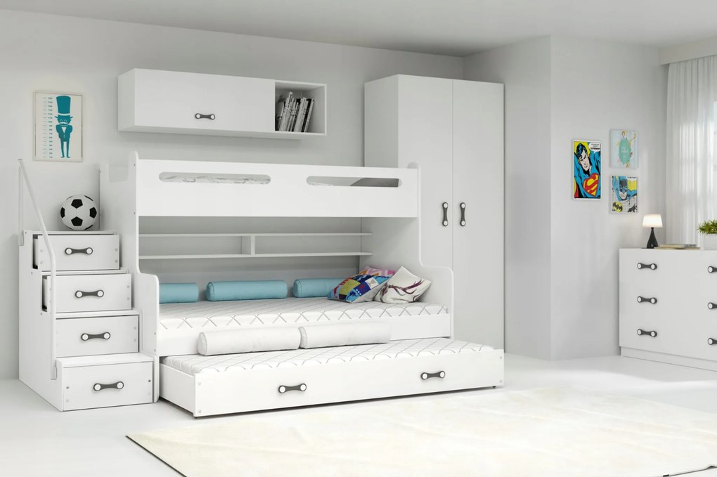 Κουκέτα Max Plus  White  120×200cm (Δώρο τα Στρώματα)