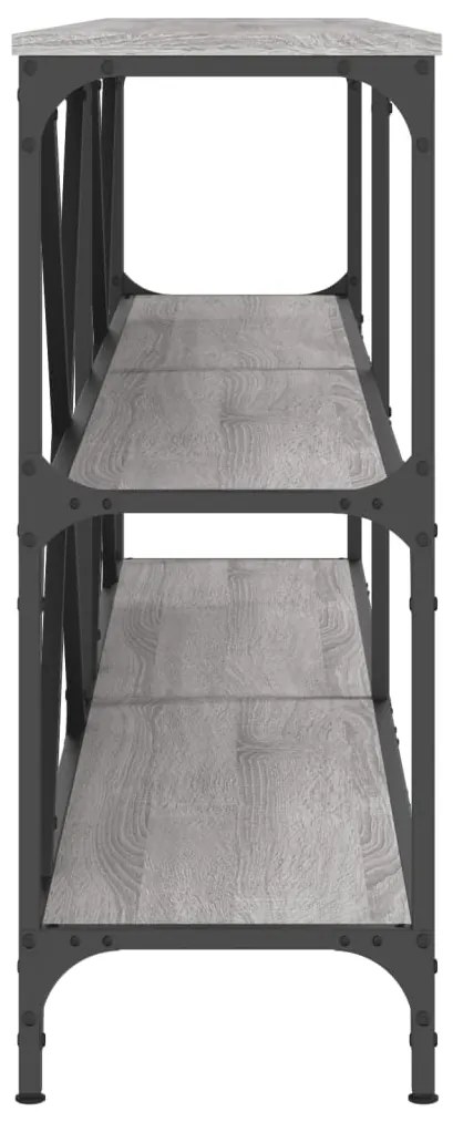 vidaXL Τραπέζι Κονσόλα Γκρι Sonoma 180x30x75 εκ. Επεξ. Ξύλο/Σίδηρος