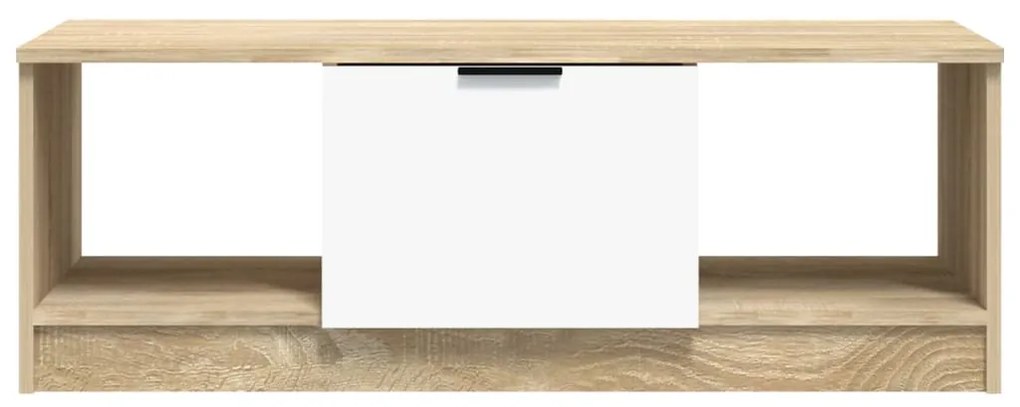 vidaXL Τραπεζάκι Σαλονιού Λευκό &amp; Sonoma Δρυς 102x50x36 εκ. Επεξ. Ξύλο