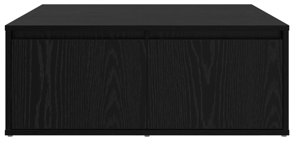 vidaXL Τραπεζάκι σαλονιού with Drawer Μαύρη δρυς 80 x 80 x 31 cm