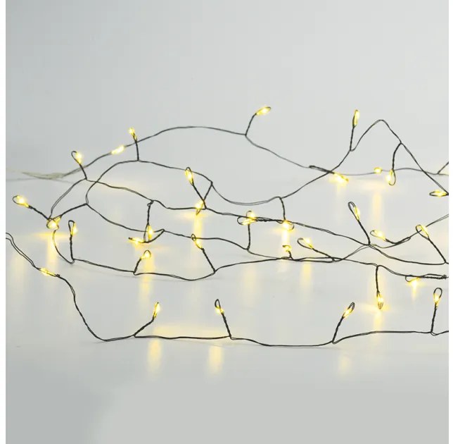 Λαμπάκια Σειρά 300 Cluster LED WW Μαύρο Καλώδιο Χάλκινο 8 Πρόγραμμα IP44 X063001477 ACA-X063001477-Μαύρο X063001477