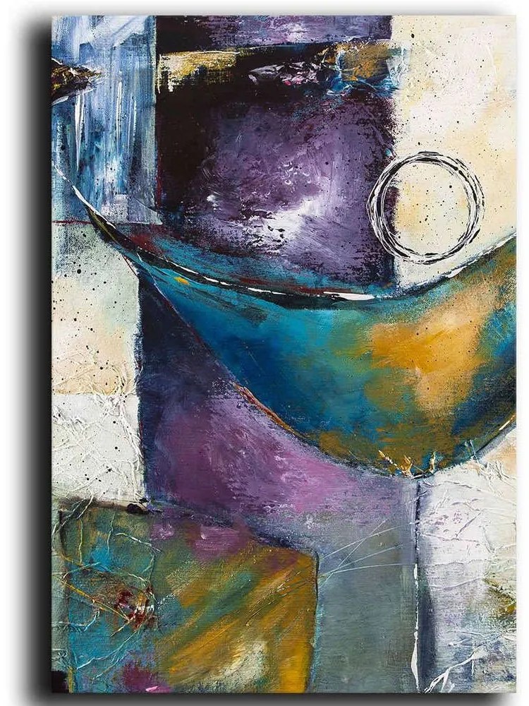 Πίνακας Καμβάς 122RMF1201 70x100cm Multi Wallity Κάθετοι Wood, Canvas