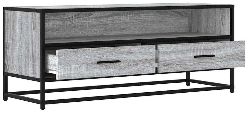 ντουλάπι τηλεόρασης vidaXL Γκρι Sonoma 100x34,5x40 cm