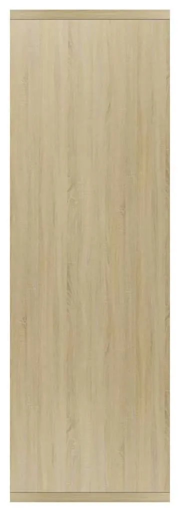 vidaXL Ραφιέρα / Βιβλιοθήκη Sonoma Δρυς 50x25x80 εκ. από Επεξ. Ξύλο