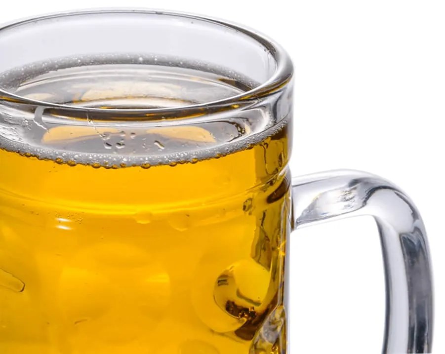 Κούπα Μπίρας με Λαβή Γυάλινη 6 Τεμ. 500 ml - Διαφανές