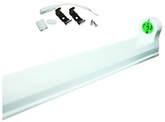 Γραμμικό Φωτιστικό Οροφής LED Τ8 Αλουμινίου 120L Λευκό DELED120L ACA-DELED120L-Λευκό DELED120L