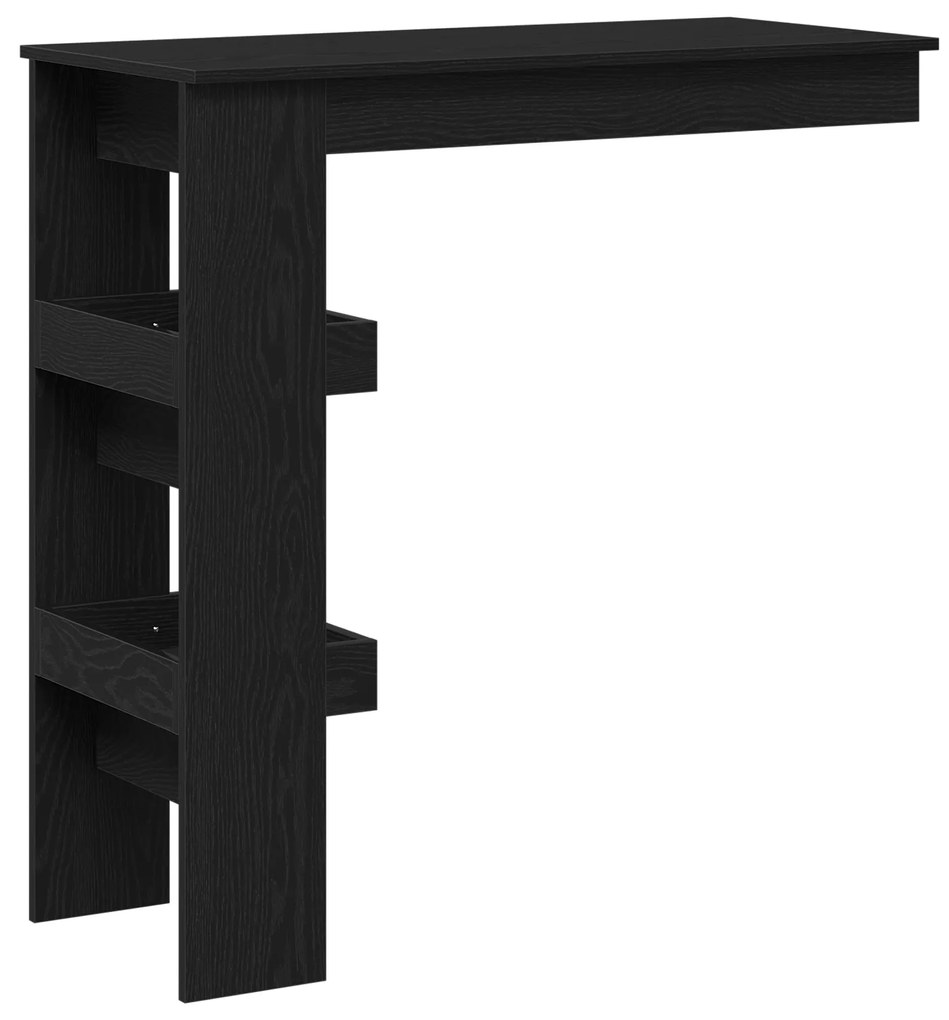 vidaXL Τραπέζι Μπαρ Τοίχου - Μαύρη Δρύς - 102x55x103.5 εκ. - Φτιαγμένο από Επεξεργασμένο Ξύλο