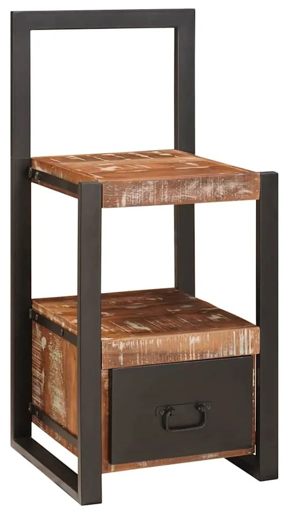 vidaXL Βάση Ρούχων Πολύχρωμο 40 x 40 x 90 cm Στερεό Ανακτηθέν Ξύλο