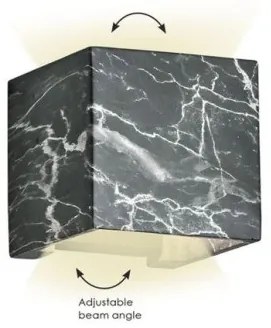 Απλίκα Φωτιστικό Τοίχου IP65 Davos 14x14x14 Viokef-4202803-Μαύρο 4202803