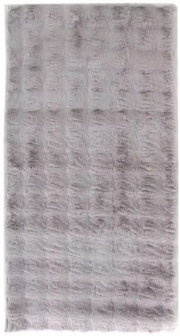 Γούνινο χαλι Bunny Bubble Grey 133 x 190
