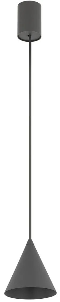 Φωτιστικό Οροφής Zenith XS 11454 11x130cm 10W 1xGU10 Grey Nowodvorski