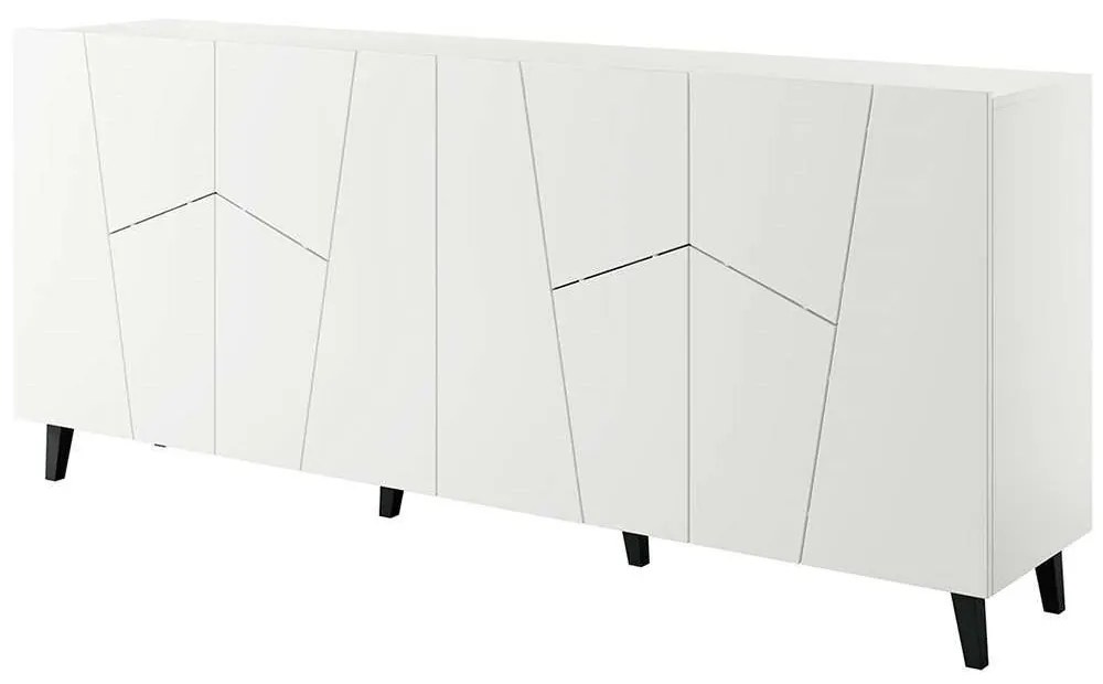 Μπουφές Etna 162588339 201x42x83cm White Πλαστικό,Μοριοσανίδα