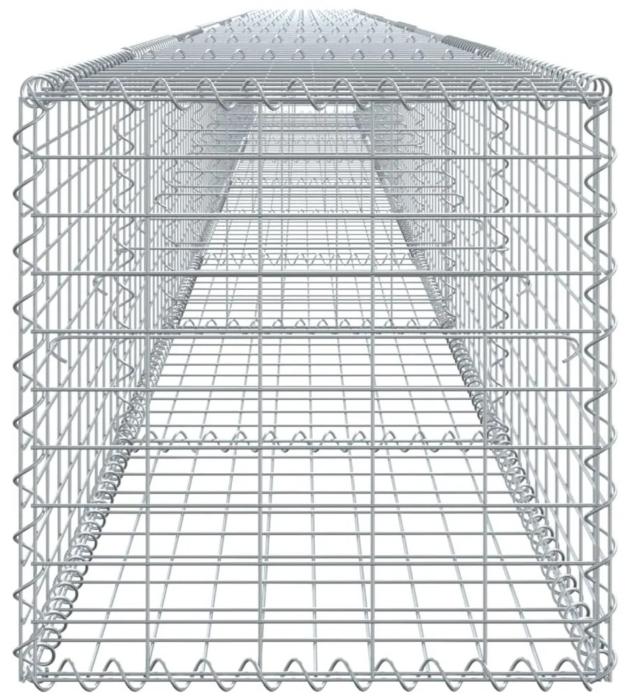 vidaXL Συρματοκιβώτιο με Κάλυμμα 900x50x50 εκ. από Γαλβανισμένο Χάλυβα