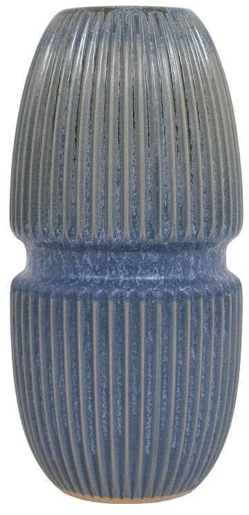 Βάζο Διακοσμητικό 31cm Blue 1-0033-00-033 Etiquette Κεραμικό