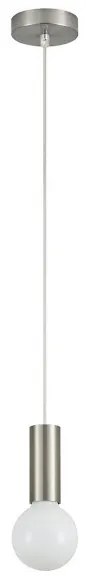 Κρεμαστό Φωτιστικό Οροφής Μέταλλο ADEPT TUBE H300 Φ10 Homelighting-77-8265-Νίκελ Ματ 77-8265