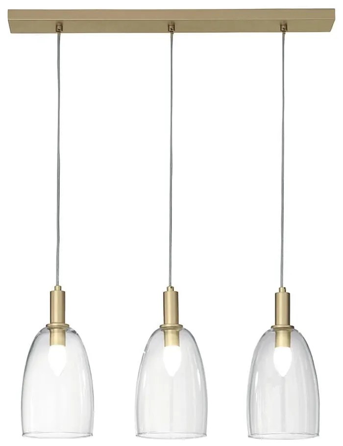 Φωτιστικό Οροφής - Ράγα I-Brandy-S3 E14 150x72x14cm Gold Luce Ambiente Design