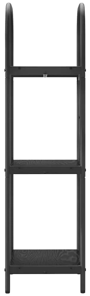 vidaXL Ράφι Βιβλίων Μαύρη δρυς 40 x 30 x 109 εκ Επεξεργασμένο ξύλο