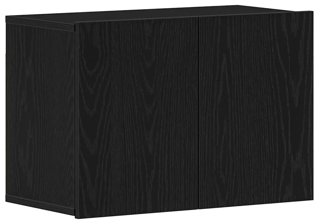 vidaXL Έπιπλο Τηλεόρασης Μαύρο Δρυς 60x30x41 εκ. από Τεχνητό Ξύλο