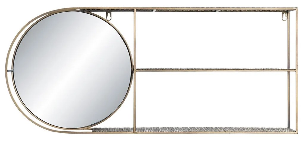 Τοίχο καθρέφτη DKD Home Decor Χρυσό Σύγχρονη 80 x 13 x 35 cm