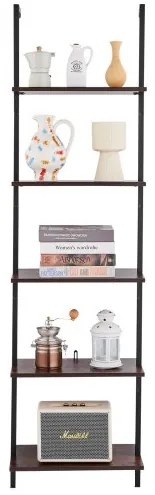 VEVOR Industrial Square Pipe Shelf 5 Tier 17.3x11.8in Wall-Mount for Bedroom