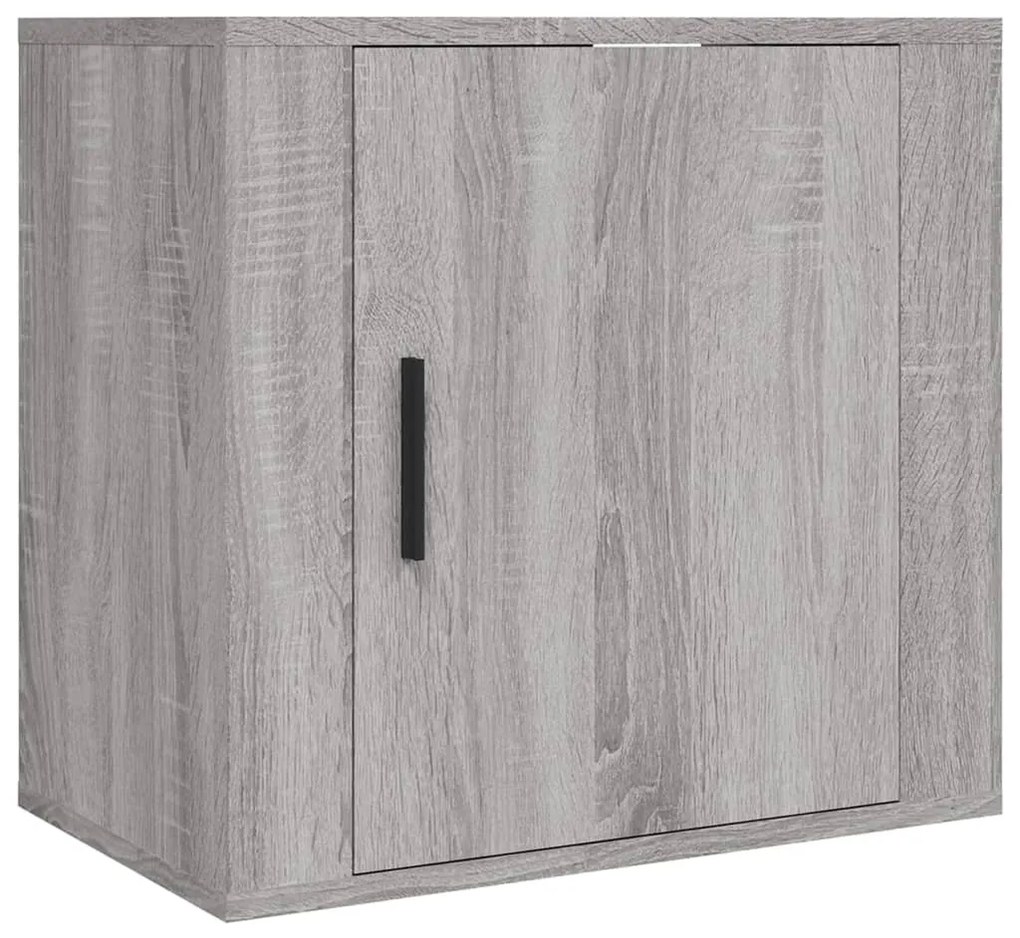 vidaXL Κομοδίνα Επιτοίχια 2 τεμ. Γκρι Sonoma 50x30x47 εκ.