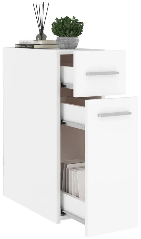 Συρταριέρα Γενικής Χρήσης Λευκή 20 x 45,5 x 60 εκ. Μοριοσανίδα - Λευκό