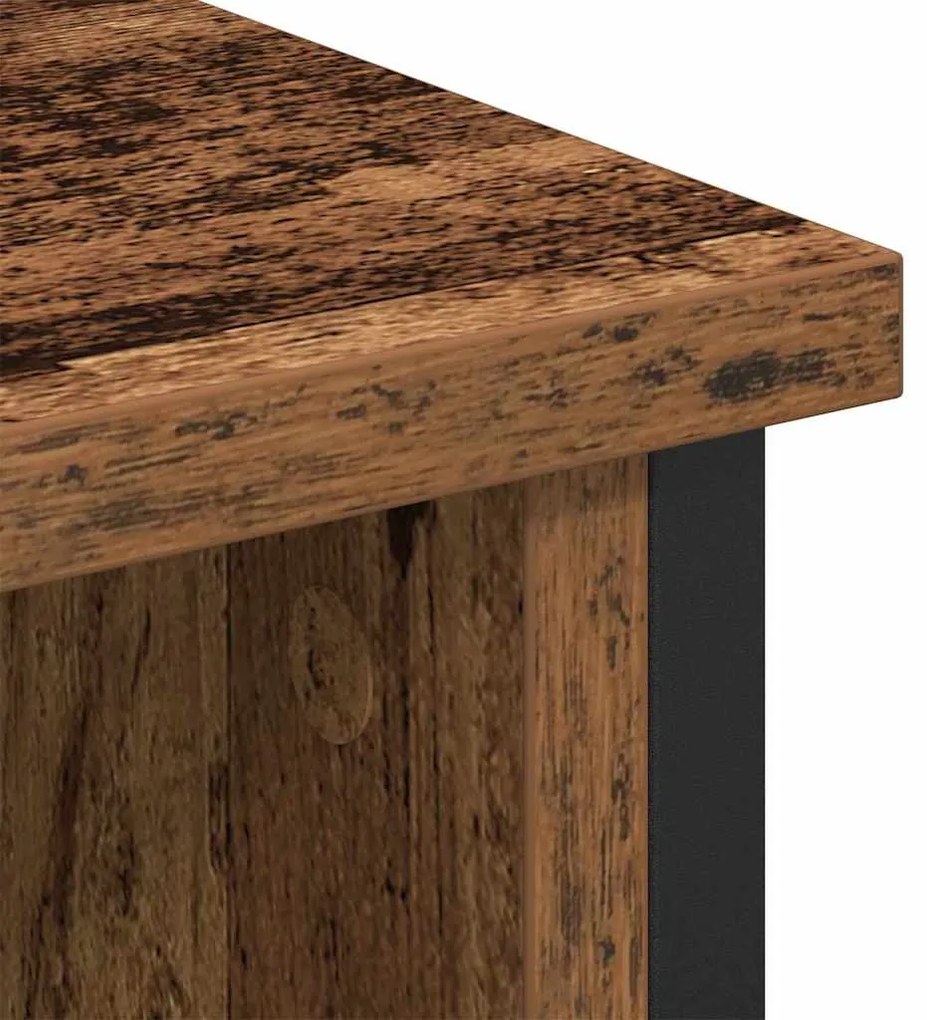 vidaXL Σετ επίπλου τηλεόρασης Επιτοίχιο Παλιό Ξύλο 100 x 35 x 45 εκ.