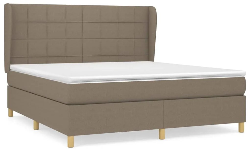 ΚΡΕΒΑΤΙ BOXSPRING ΜΕ ΣΤΡΩΜΑ TAUPE 160X200 ΕΚ. ΥΦΑΣΜΑΤΙΝΟ 3128537